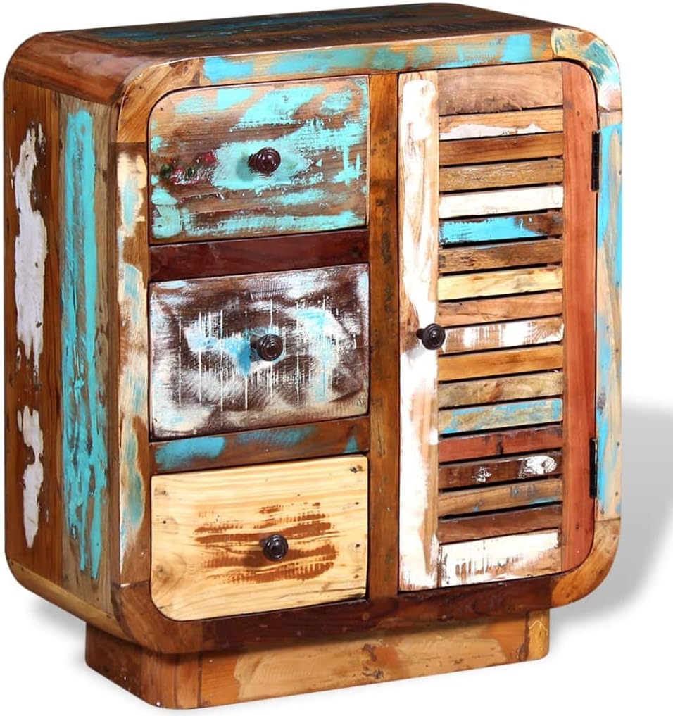 Solid Reclaimed Wood Sideboard Cabinet S84400