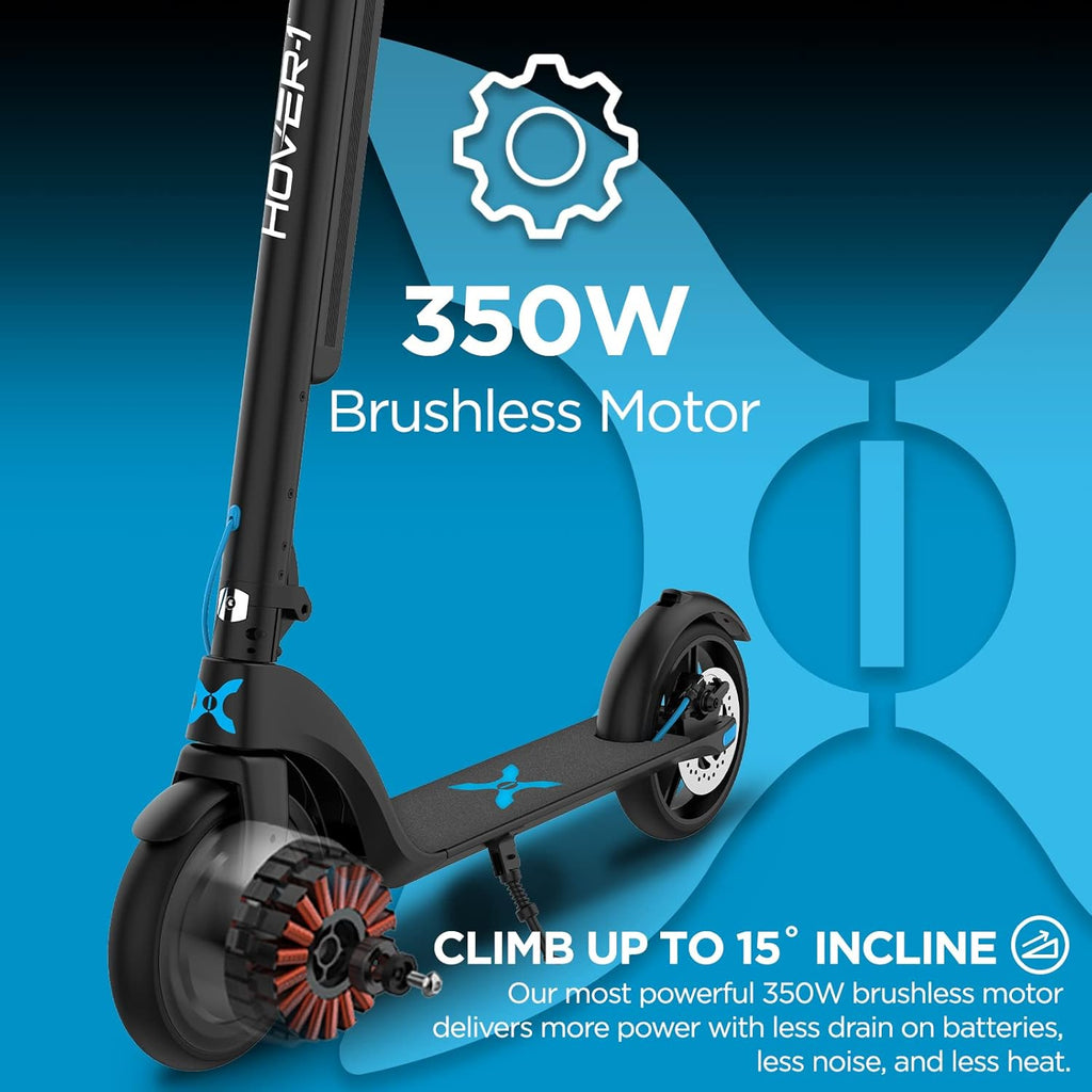 Electric Folding Scooter 18MPH 18 MI 264LBS LCD Display Air Tires B13576