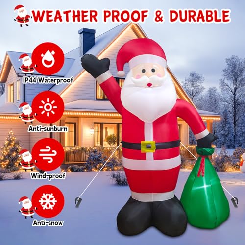8 FT Inflatable Santa Claus with Gift Box H979