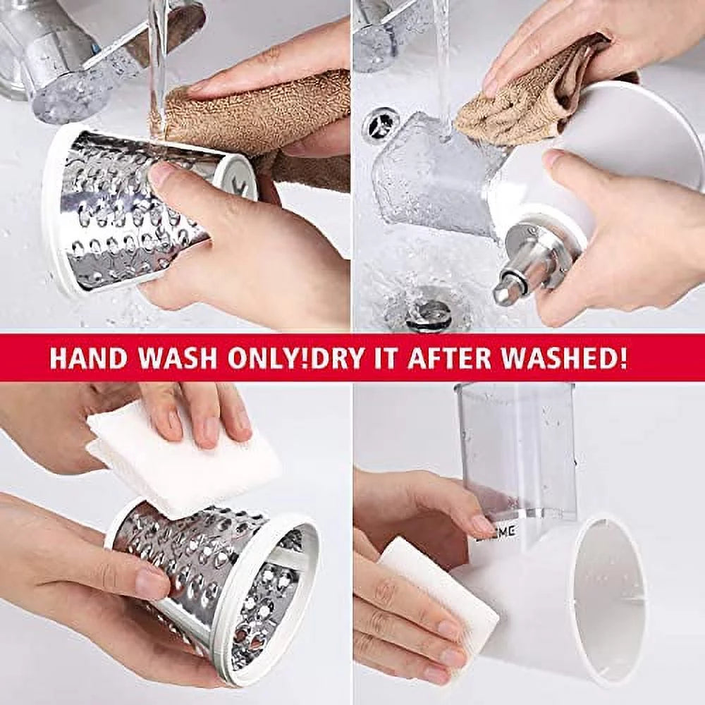 White Slicer Shredder Attachments for KitchenAid Stand Mixers S257