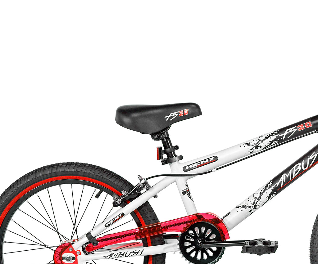 20 In. Black and White BMX Bike P2524