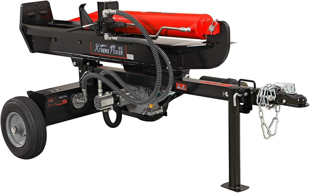 Dual Position Log Splitter Gas 196cc 25-Ton Hydraulic Wood Cutter J4555