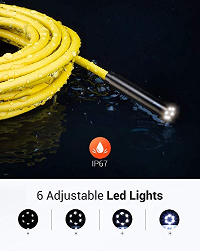 Yellow 5.0MP HD Wireless Endoscope Inspection Camera L85902