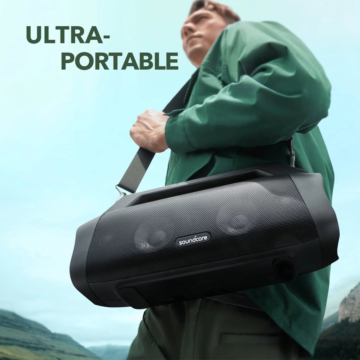 80W Portable Bluetooth Speaker with Strap H75675