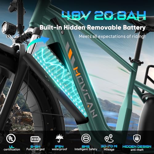 26" Fat Tire Electric Bike with 48V 20.8AH Battery H9469