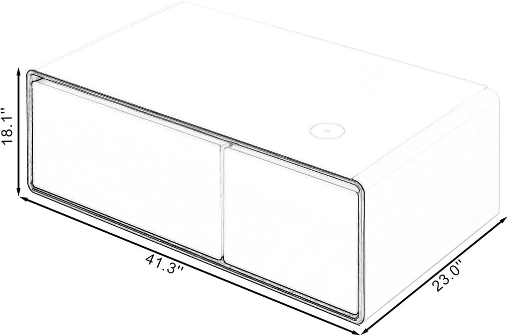 Multifunctional Coffee Table with Cooler and Frozen R958705