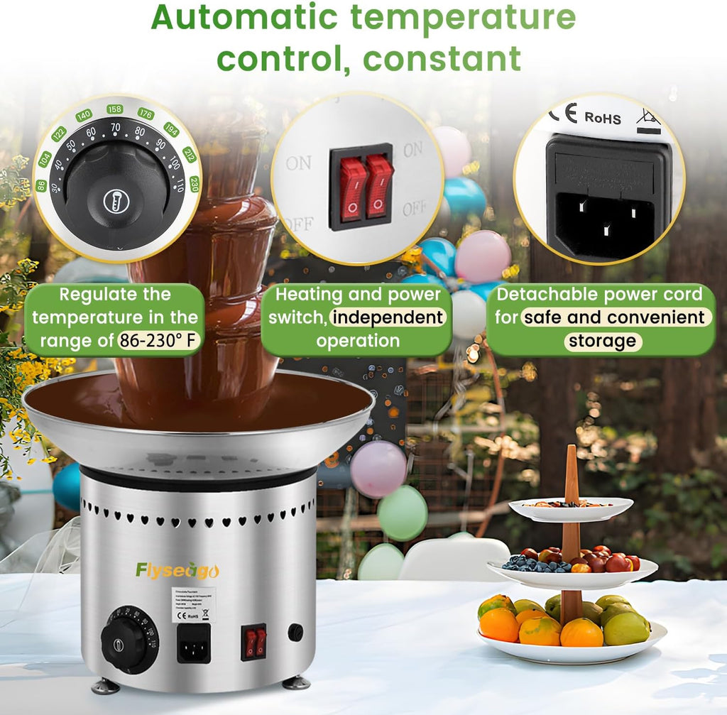 13.2 Lbs Stainless Steel Chocolate Fountain X125698