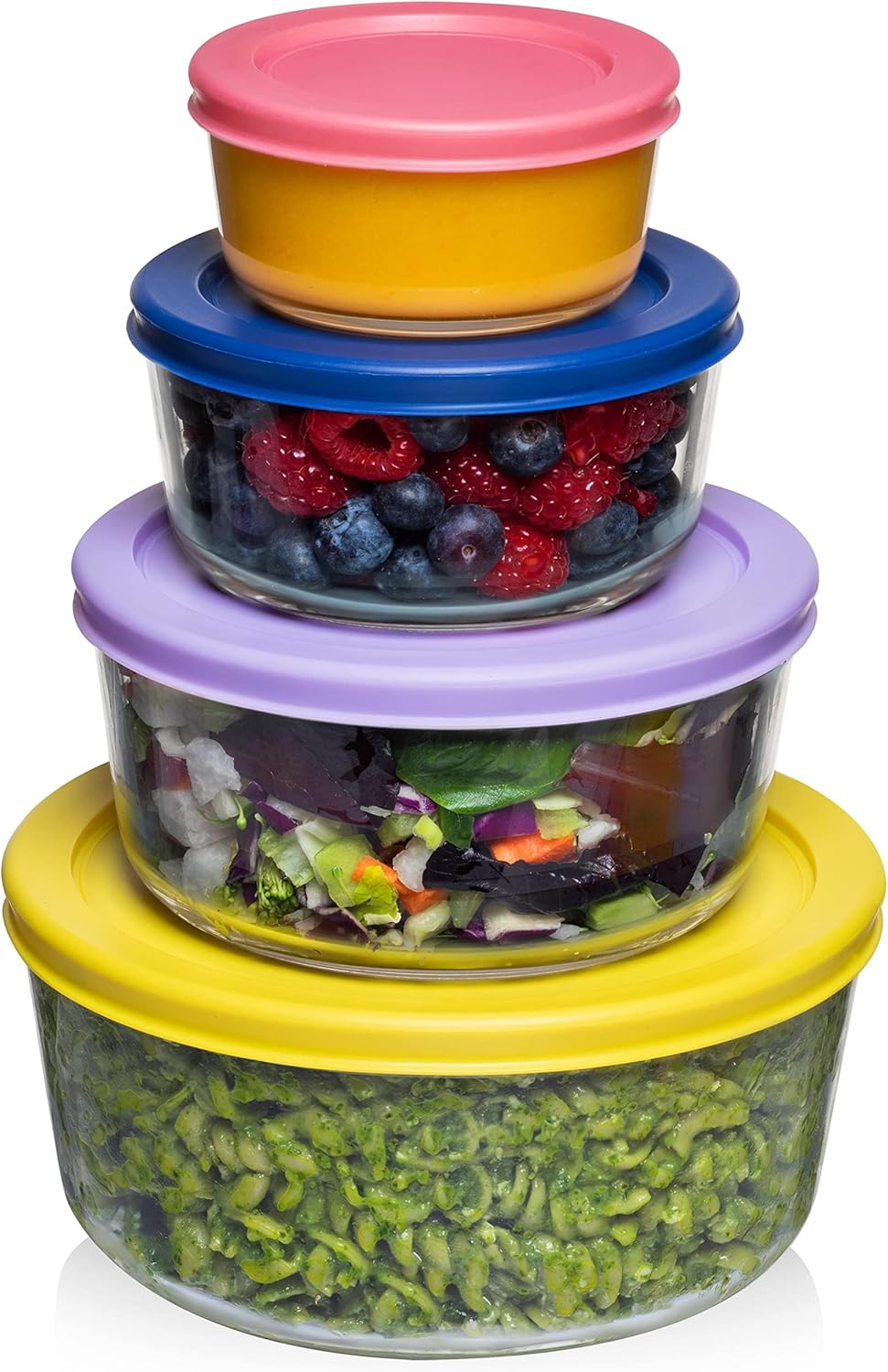 12 Pc Glass Food Storage Container Set with Lids E405487