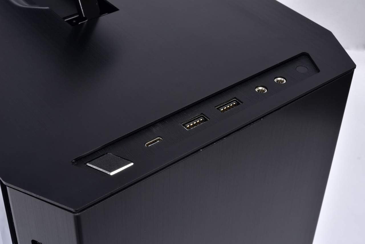 Black Aluminium Tempered Glass ITX Case I710301