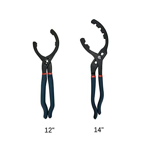 12" & 16" 2pcs Adjustable Oil Filter Pliers N342