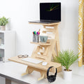 Adjustable Height Wooden Standing Desk Converter O477098