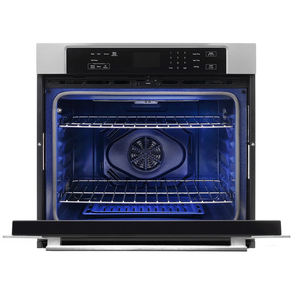 5 Piece Kitchen Appliance Package With 36" Electric Cooktop 30" Single Electric Wall Oven 24.4" Countertop Microwave French Door Refrigerator 24" Built-in Fully Integrated Dishwasher W157808