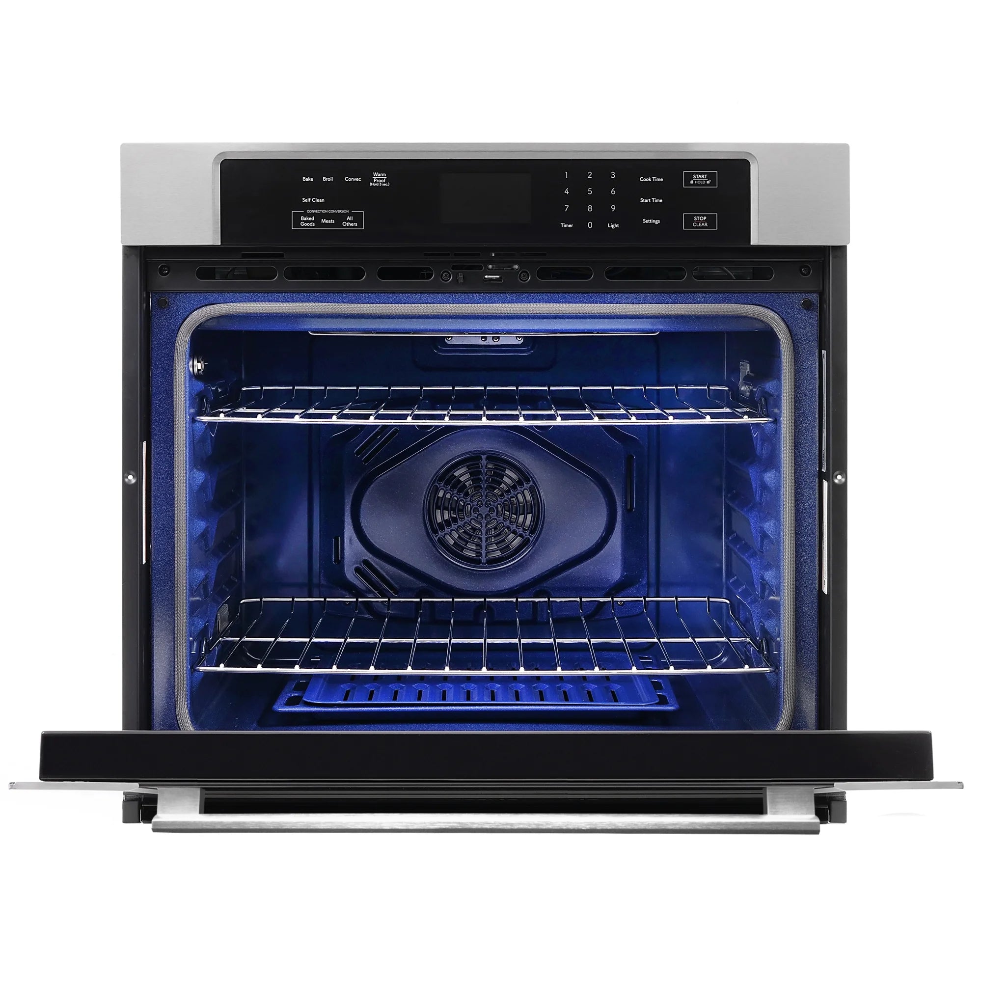 5 Piece Kitchen Appliance Package With 36" Electric Cooktop 30" Single Electric Wall Oven 24.4" Countertop Microwave French Door Refrigerator 24" Built-in Fully Integrated Dishwasher W157808