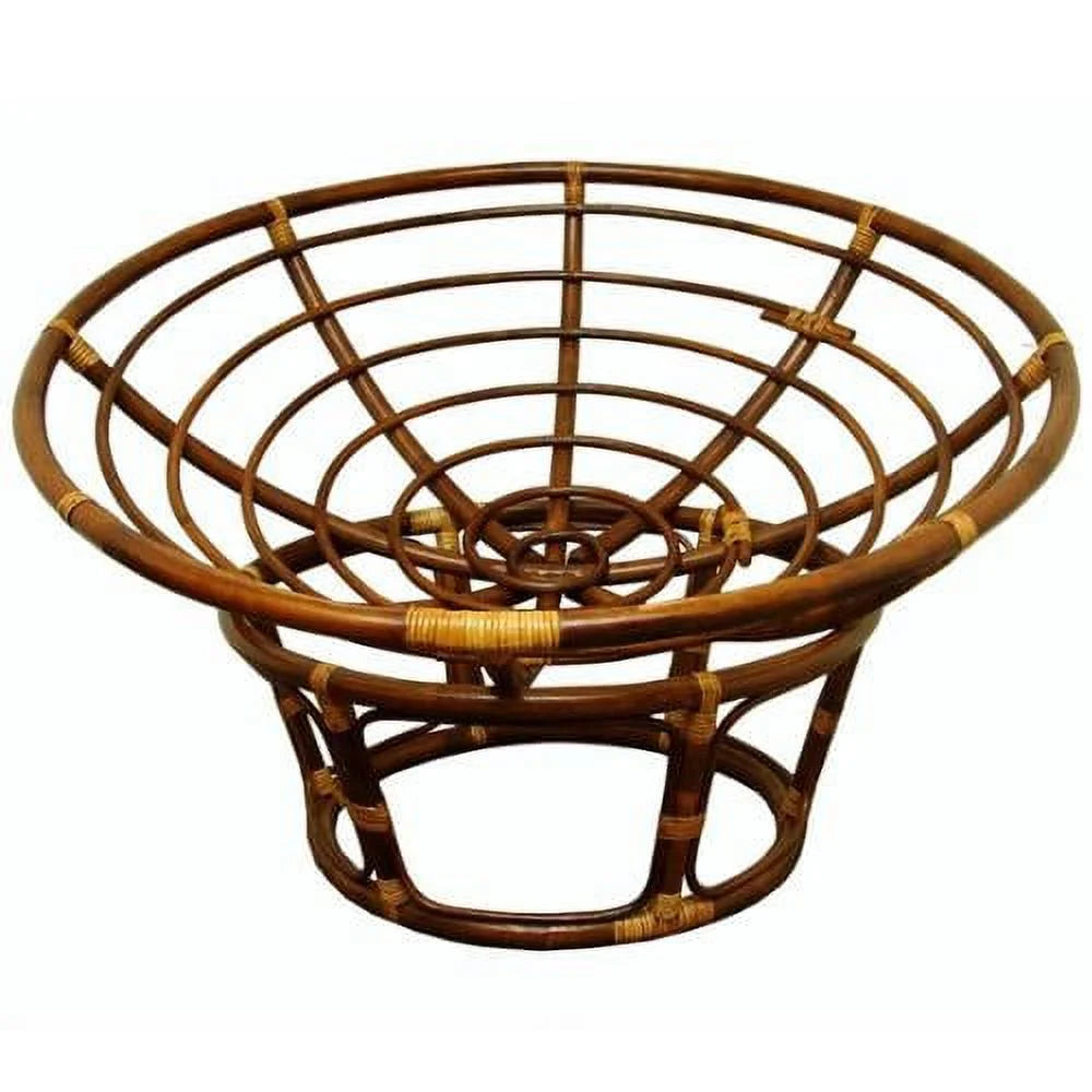 42-inch Rattan Papasan Chair with Microsuede Cushion Sage O177402