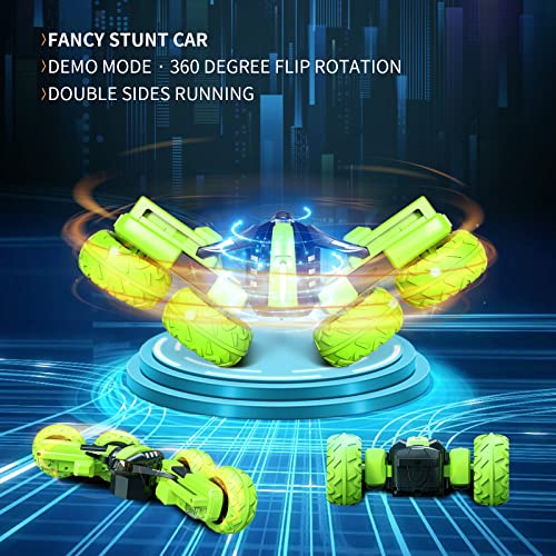 Green 4WD RC Stunt Car V36849