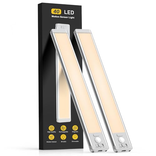 2 Pack Rechargeable Motion Sensor Under Cabinet Light Z4641