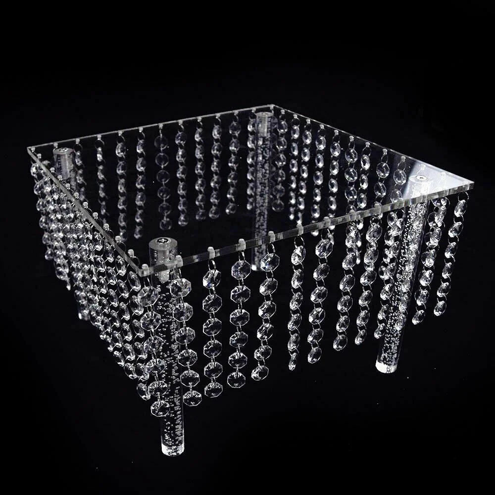 Set of 3 Clear Acrylic Cake Stands B86526
