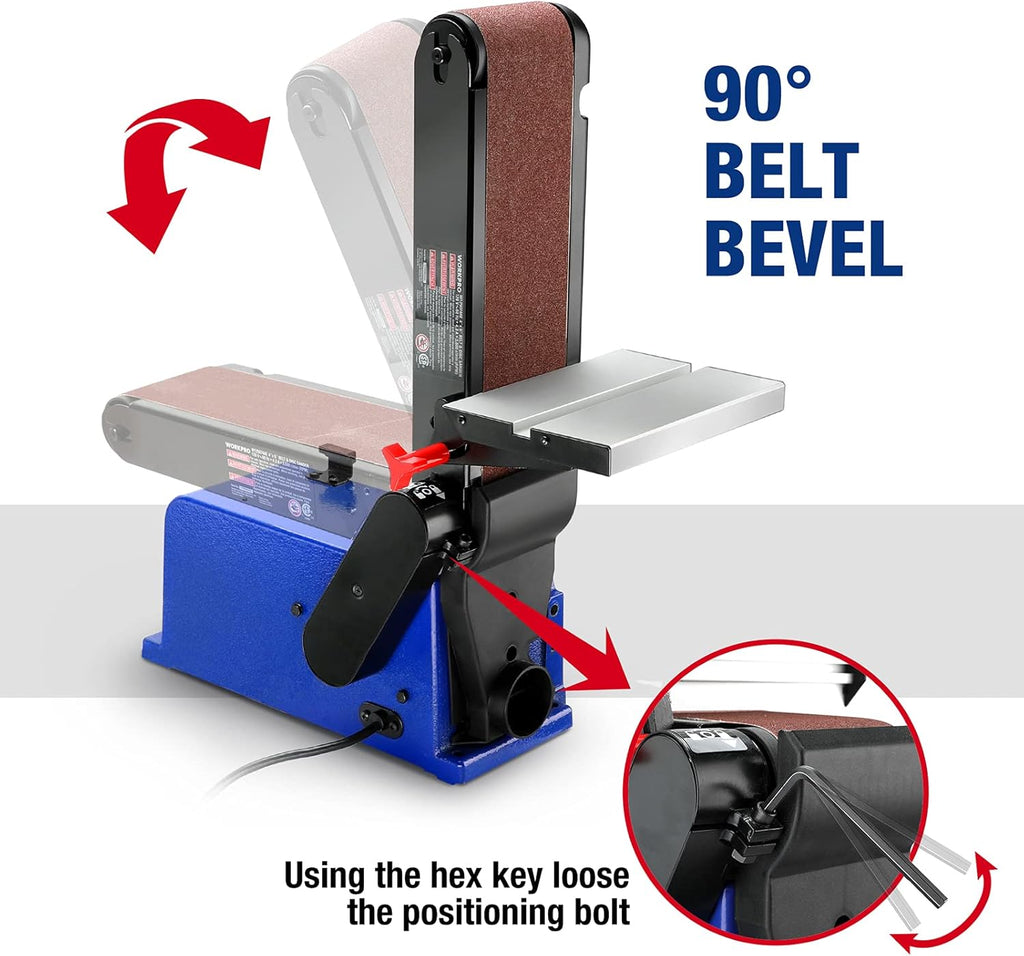4 in. x 36 in. Belt & 6 in. Disc Sander with Cast Iron Base I91219