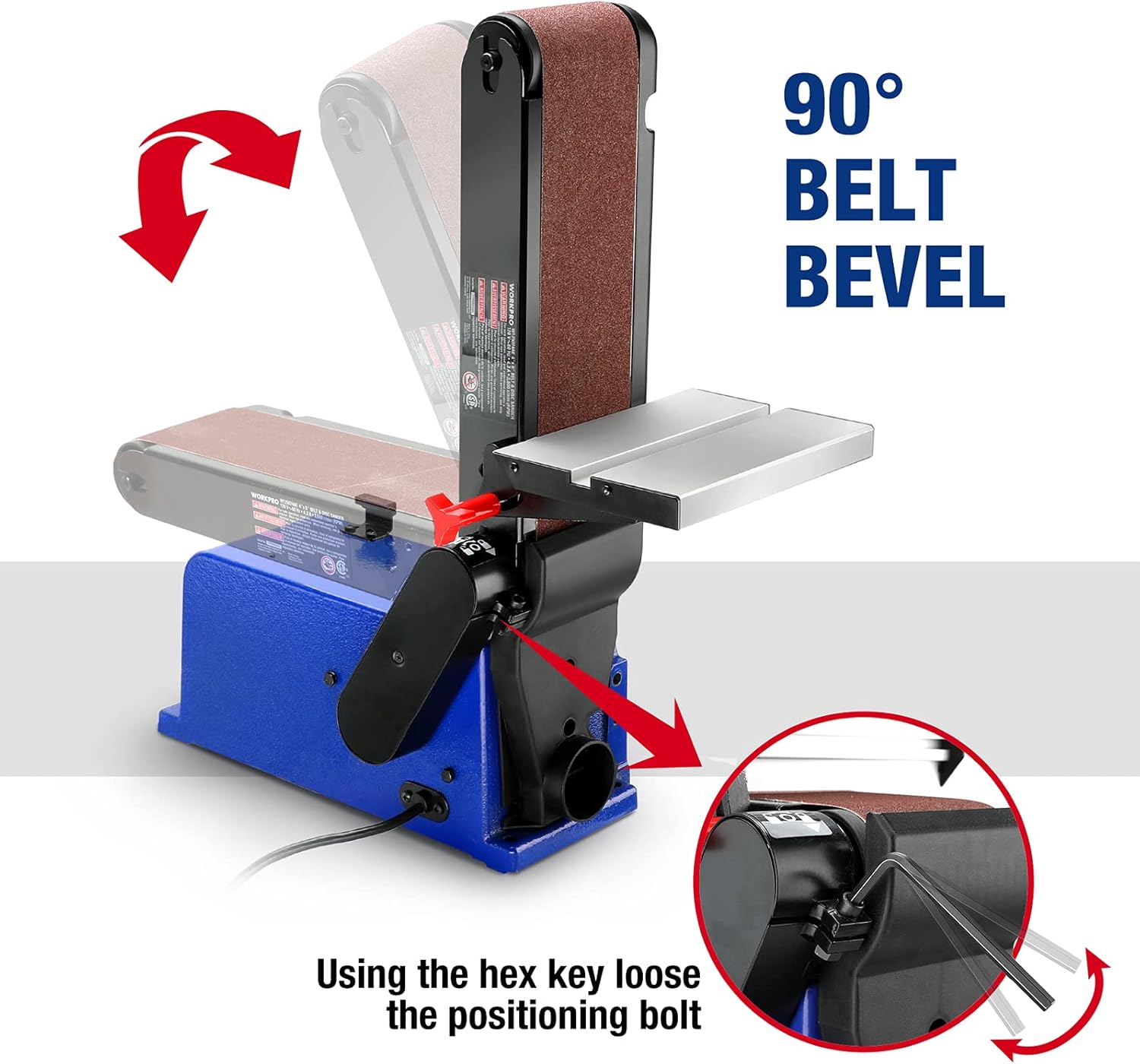 4 in. x 36 in. Belt & 6 in. Disc Sander with Cast Iron Base I91219