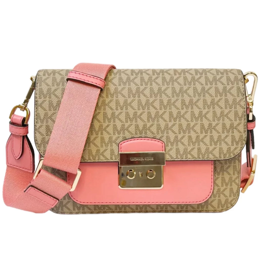 Medium PVC Leather Flap Crossbody Handbag M41397