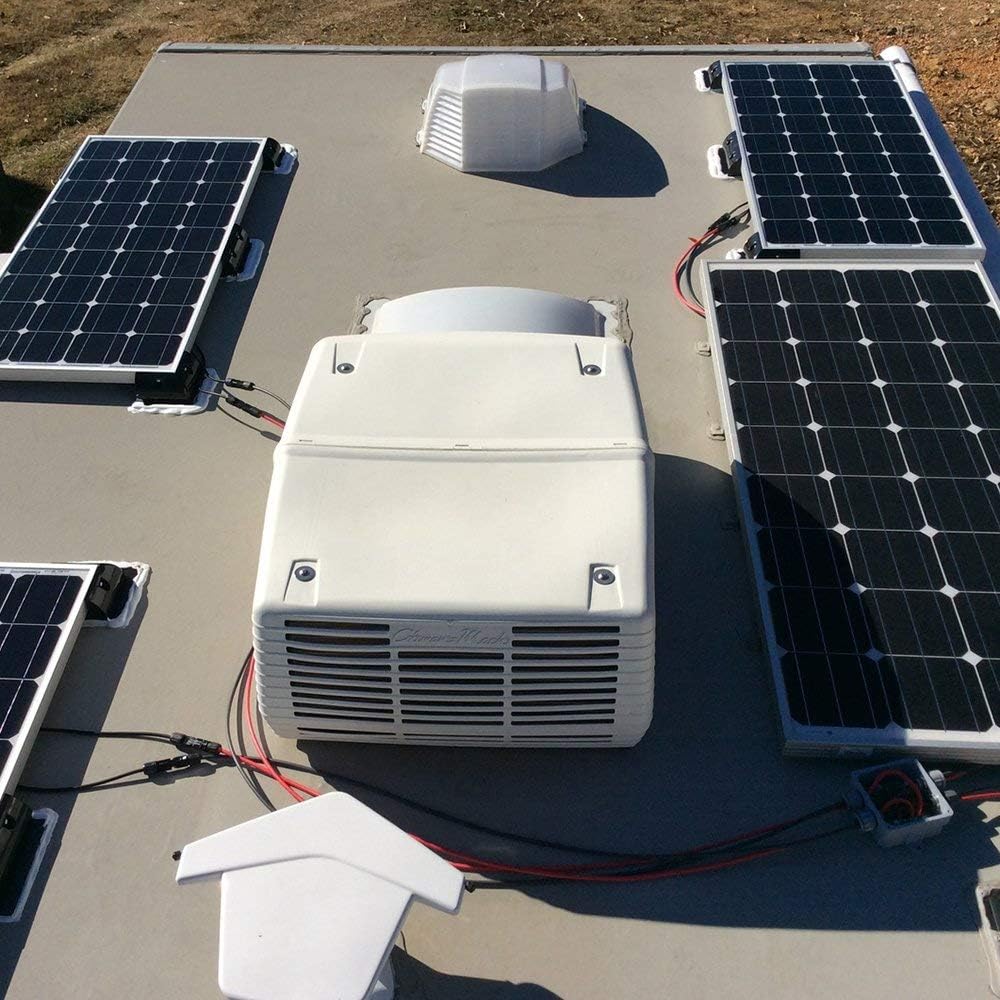 400 Watt 12 Volt Monocrystalline Solar Panel Bundle Kit with 4 pcs 100W Panel and 30A PWM Charge Controller D866