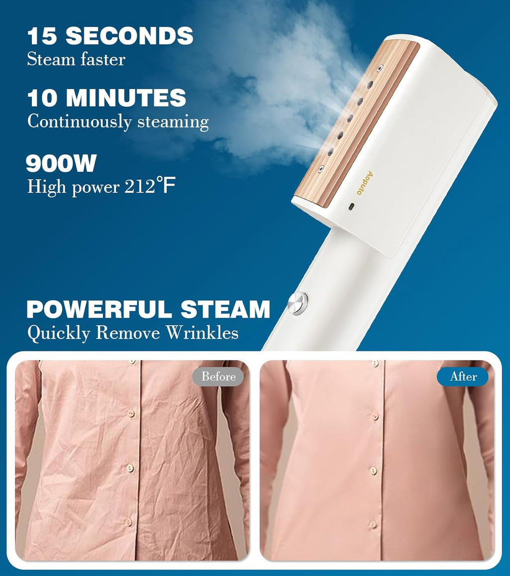 Portable Handheld Garment Steamer, 0.75lbs, 15s Heat Up, 10min Continuous Steam, Mini Steam Iron S45143