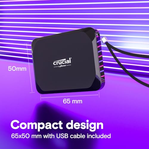 2TB Portable SSD USB-C External Solid State Drive Black V253