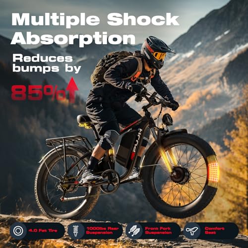 52V 26" Fat Tire Full Suspension Electric Bike C901099