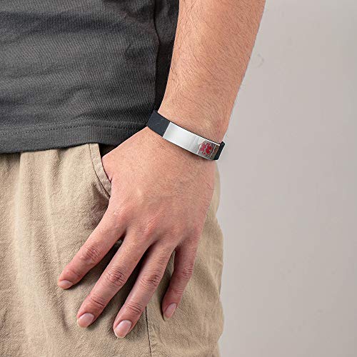 Silicone Medical ID Bracelet H141