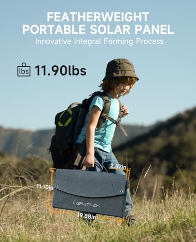 100W Foldable Solar Panel with MC-4 to DC5521/XT60/Anderson Cable, IP65 N693