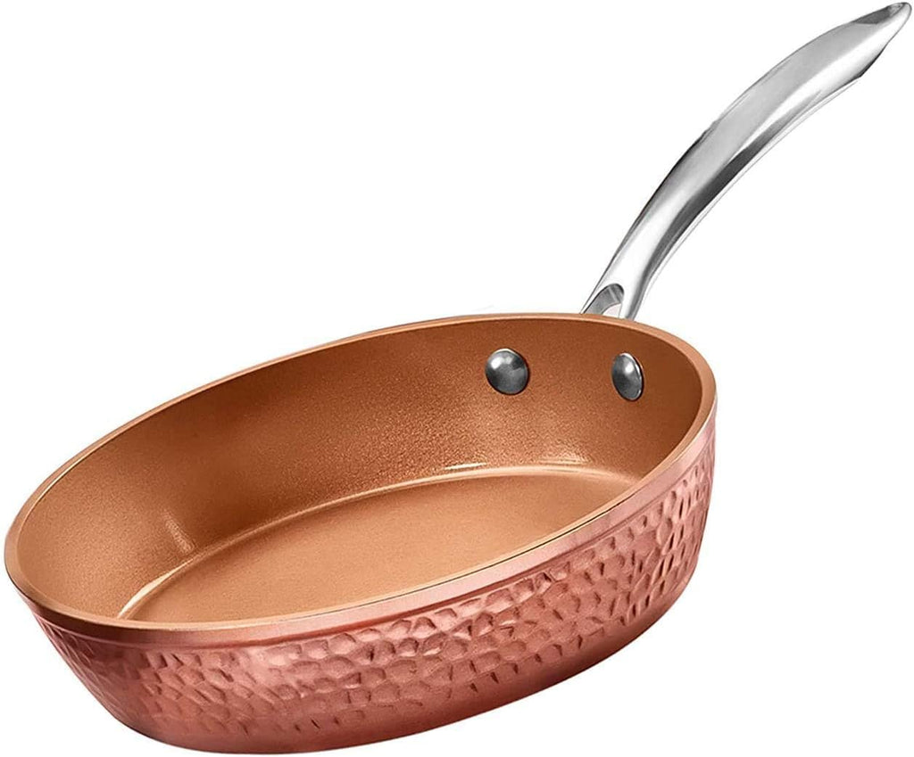 9.5" Hammered Nonstick Fry Pan with Lid J560516