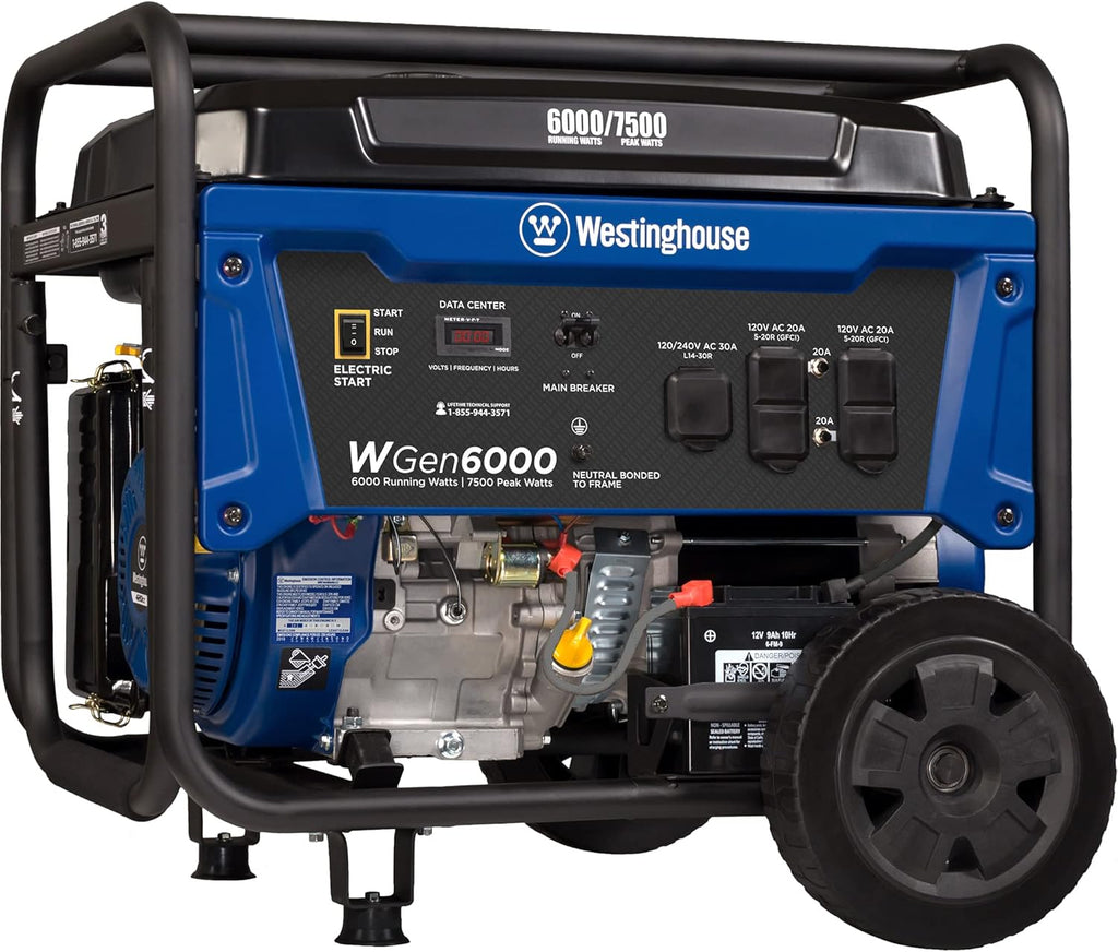 Portable Generator 7500 Rated Watts 9500 Peak Watts Gas Powered S8266