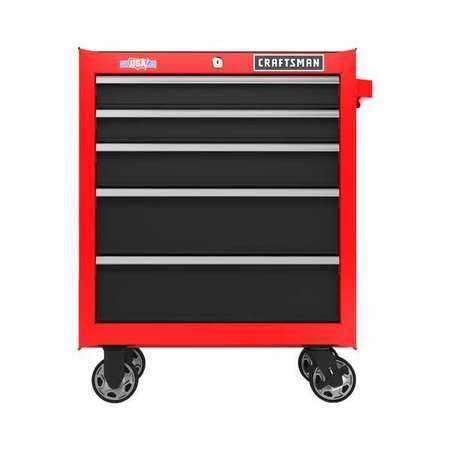 Red 5 Drawer Cabinet A18932