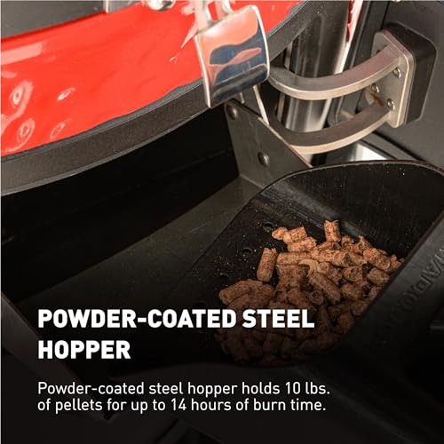 18-inch Ceramic Wood Pellet Grill and Smoker with Cart T768868