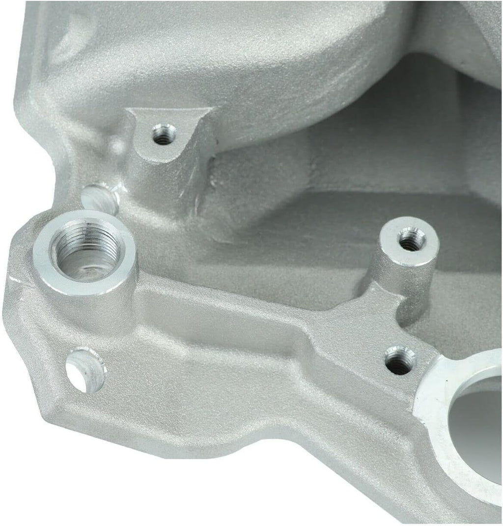 Satin Aluminum Dual Plane Intake for SBC 350 400 T2695