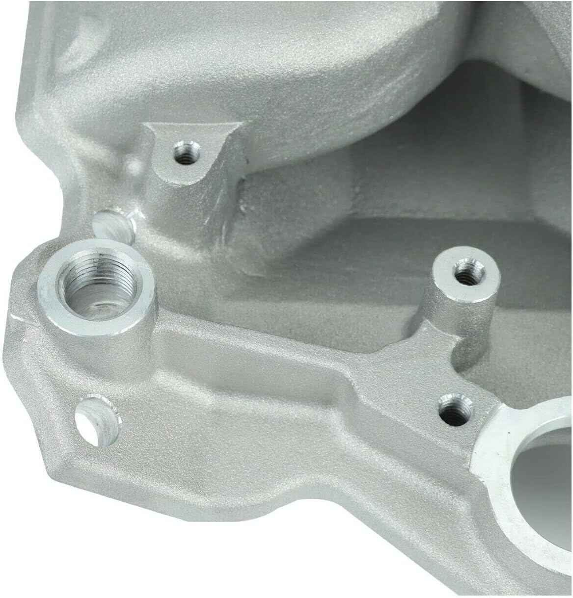 Satin Aluminum Dual Plane Intake for SBC 350 400 T2695