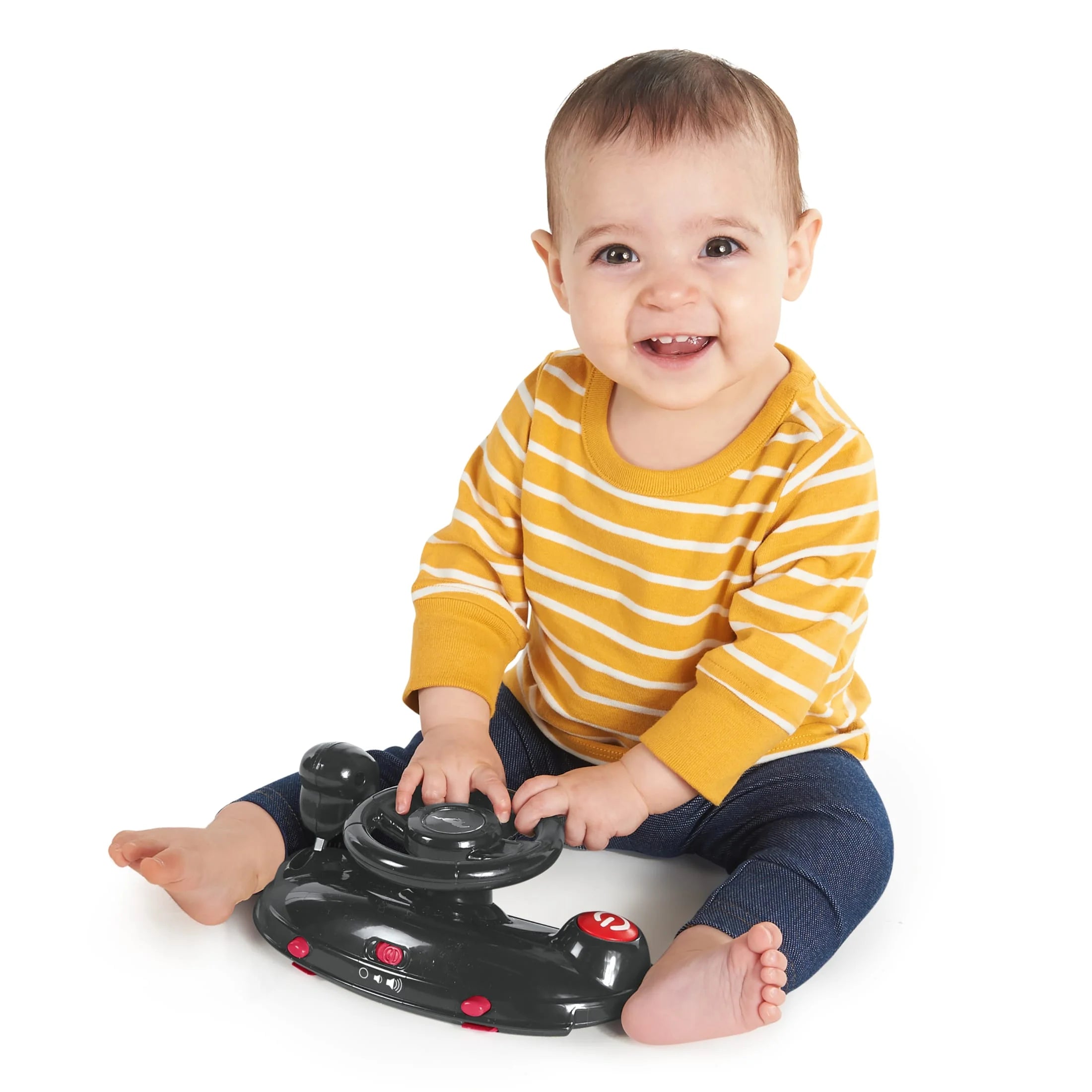 4-in-1 Adjustable Baby Walker with Removable Steering Wheel N318494