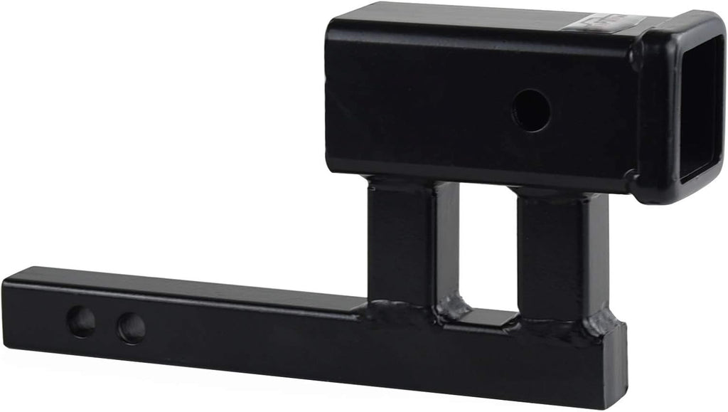 2" Receiver Trailer Hitch Extender Adapter, 4-1/4 inch Rise/Drop, 1-1/4 inch Solid Shank, 8-5/8" Extension Pack of 2 Z47860