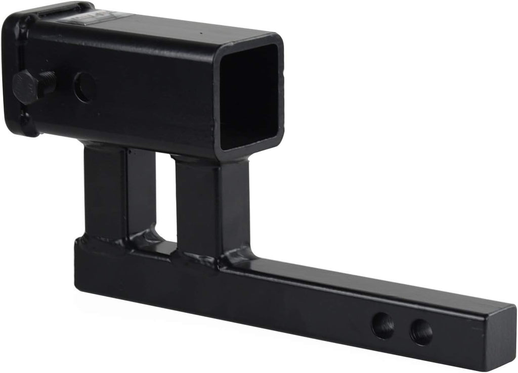 2" Receiver Trailer Hitch Extender Adapter, 4-1/4 inch Rise/Drop, 1-1/4 inch Solid Shank, 8-5/8" Extension Pack of 2 Z47860