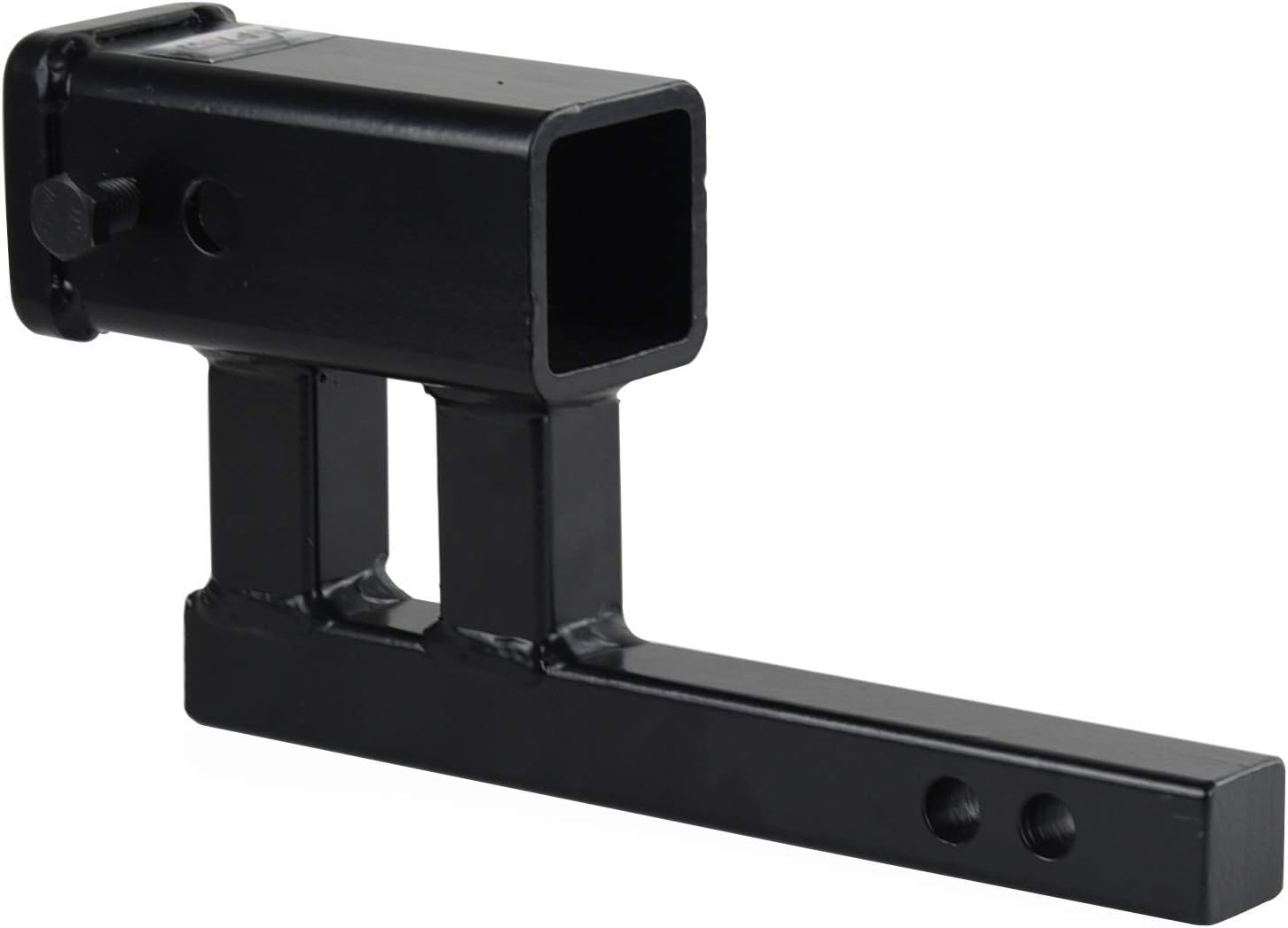 2" Receiver Trailer Hitch Extender Adapter, 4-1/4 inch Rise/Drop, 1-1/4 inch Solid Shank, 8-5/8" Extension Pack of 2 Z47860