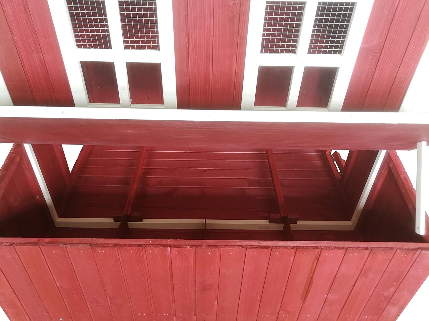 Large Wood Chicken Coop with 4 Nesting Box S171930