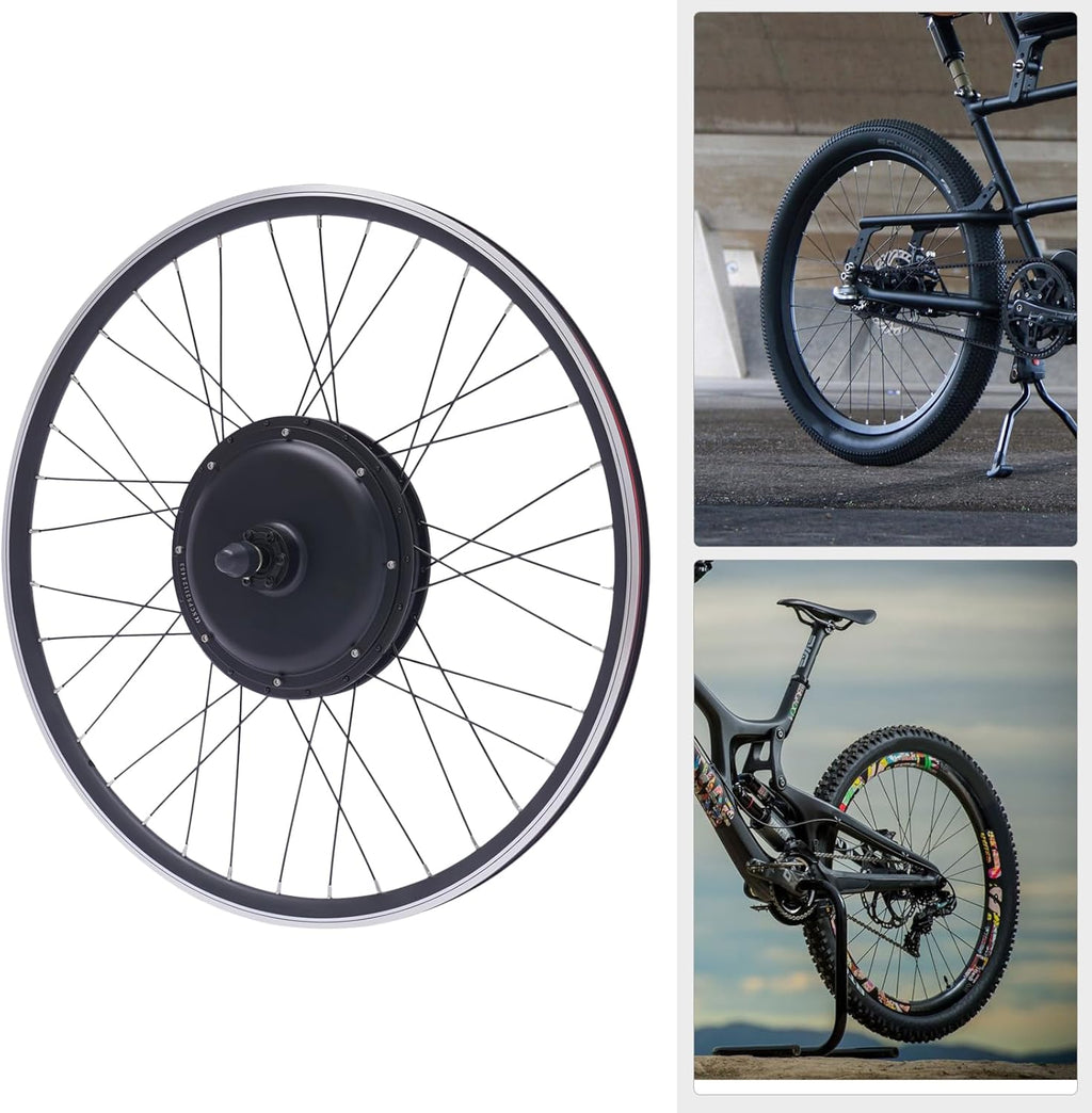 28"/29''/700C Rear Wheel Hub 48V 1000W E-Bike Conversion Kit with LCD Display X748832