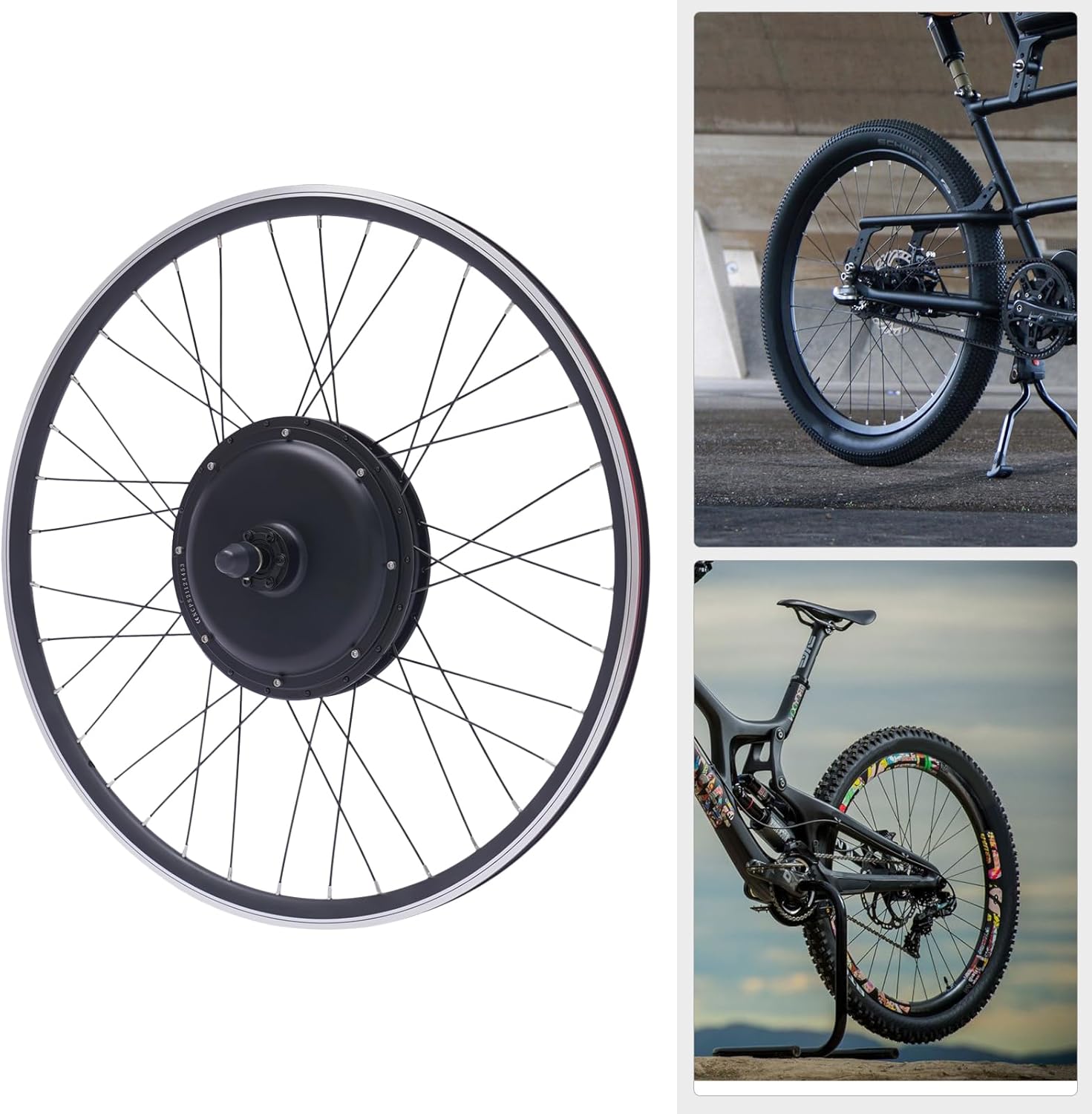 28"/29''/700C Rear Wheel Hub 48V 1000W E-Bike Conversion Kit with LCD Display X748832