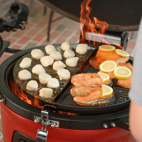18-inch Ceramic Wood Pellet Grill and Smoker with Cart T768868
