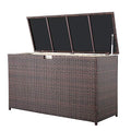 Brown Wicker 88 Gallon Storage Box B451