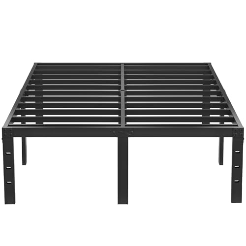 14 Inch Tall Black Heavy Duty Steel Bed Frame M287