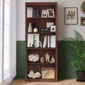 Wooden 5-Shelf Bookcase with Adjustable Shelves F6804