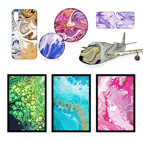 34 Colors Acrylic Pouring Paint Set, 2 Oz/Bottle W4026