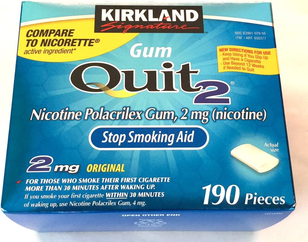 2 mg 190 Count Quit Smoking Gum F785