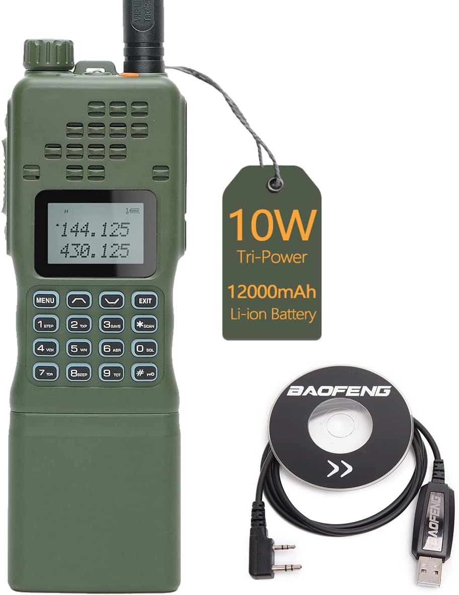 10W Portable Two Way Radio Walkie Talkies with 12000mAh Battery B480125